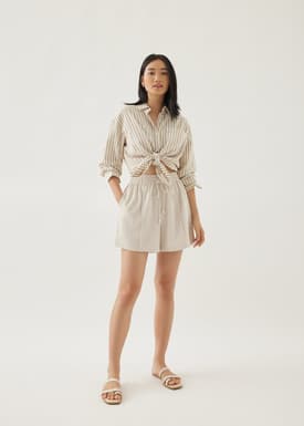 Elyza Striped Oversized Shirt