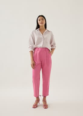 Elyza Striped Oversized Shirt