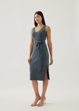 Malea Ribbed Knit Dress