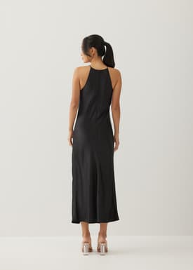 Jorelle Satin A-line Midaxi Dress