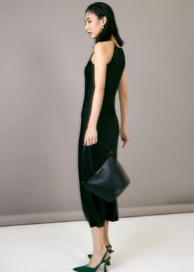 Jorelle Satin A-line Midaxi Dress