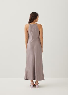 Jorelle Satin A-line Midaxi Dress