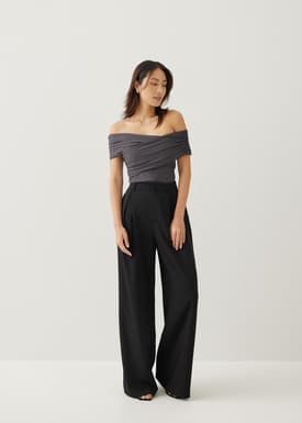 Nikki Jersey Off Shoulder Top