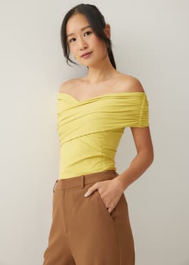 Nikki Jersey Off Shoulder Top