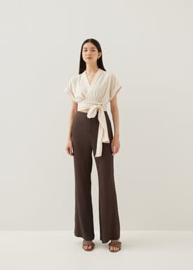 Emory Textured Flare Pants