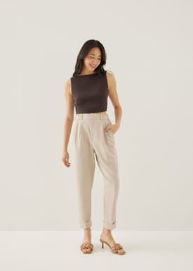 Phylis Tailored Peg Leg Pants