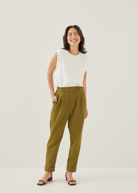 Phylis Tailored Peg Leg Pants