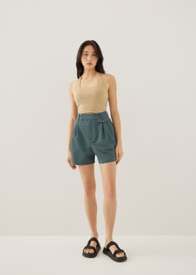 Zadie Padded Jersey Halter Top
