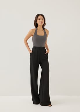 Zadie Padded Jersey Halter Top