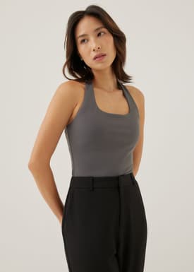 Zadie Padded Jersey Halter Top