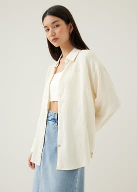 Goldie Textured Collared Shirt