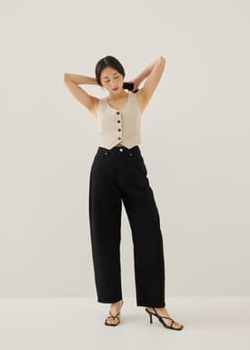 Nixe Tailored Button Down Vest