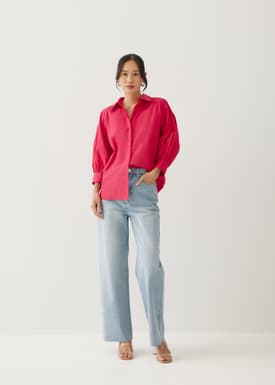 Brienne Cotton Puff Sleeve Shirt