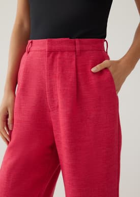 Janeth Textured Straight Leg Pants