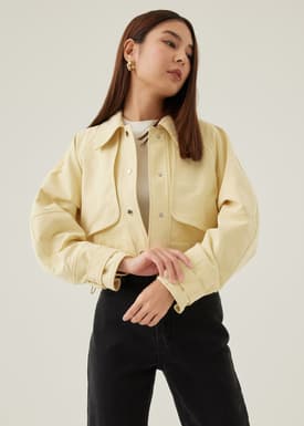 Mackie Collared Crop Trench