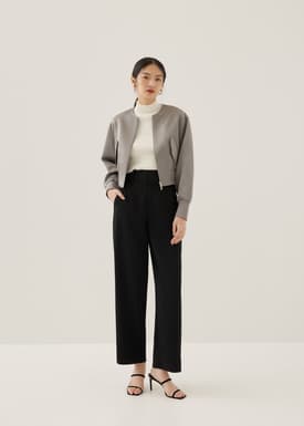 Rhoda Elastic Satin Jacket