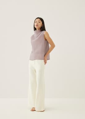 Nadya Asymmetric Organza Blouse
