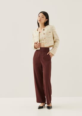 Linette Tweed Crop Top