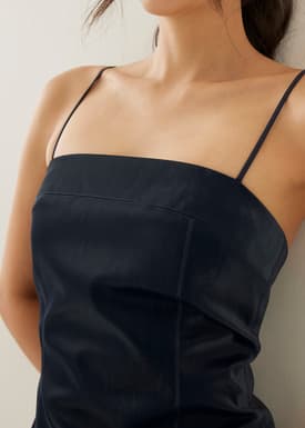 Patrisha Low Back A-line Mini Dress