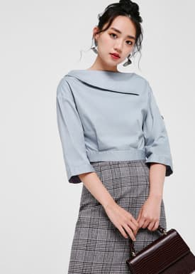 Retta Foldover Structured Top