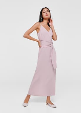 Jada Tie Front Maxi Dress