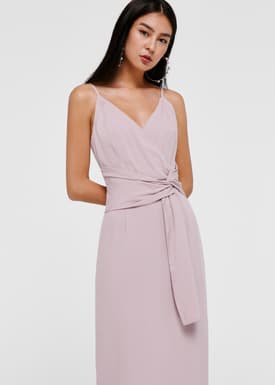 Jada Tie Front Maxi Dress