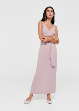 Jada Tie Front Maxi Dress