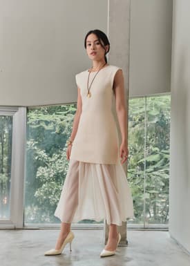 Inez Multi-way Fit & Flare Maxi Dress