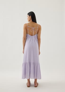 Graciela Padded Broderie Peplum Dress