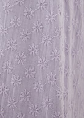 Graciela Padded Broderie Peplum Dress