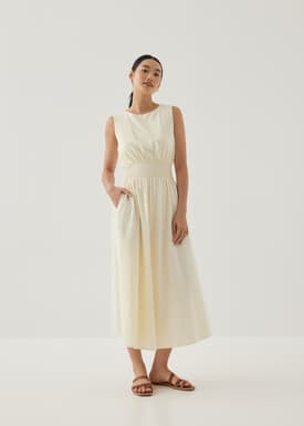 Ariza Cotton Fit & Flare Midaxi Dress