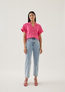 Ferica Linen Boxy Shirt