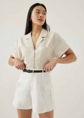 Ferica Linen Boxy Shirt