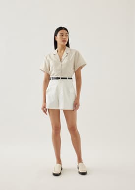 Ferica Linen Boxy Shirt