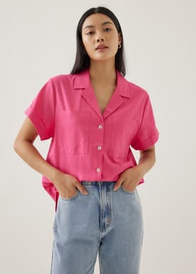 Ferica Linen Boxy Shirt