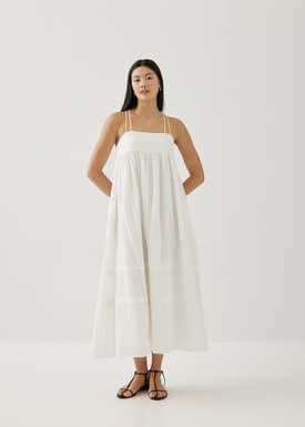 Bryle Textured Cotton Midaxi Dress