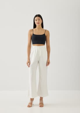 Violeta Cotton Kick Flare Pants