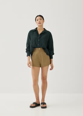 Bryony Textured Cotton Shirt