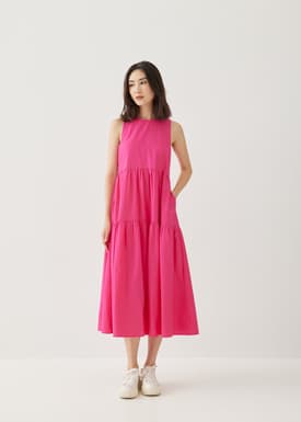 Peppa Cotton Trapeze Maxi Dress