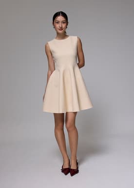 Knit Fit & Flare Mini Dress