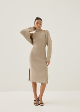 Katrin Turtleneck Midi Dress