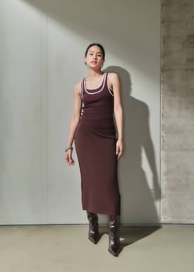 Ayami Knit A-line Midaxi Skirt