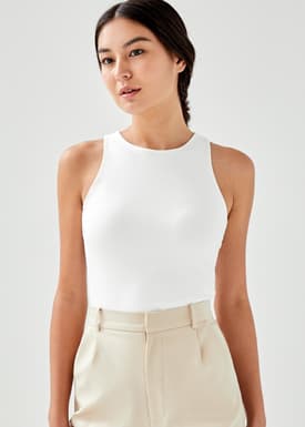 Alia Round Tank Top
