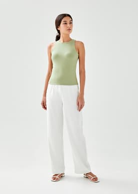 Alia Round Tank Top
