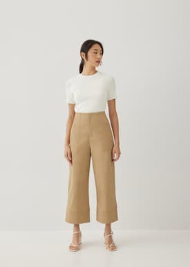 Peanne Cotton Wide Leg Culottes