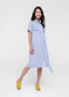 Rubina Tie Front Midi Dress