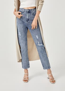 Jayleen Ripped Mom Jeans