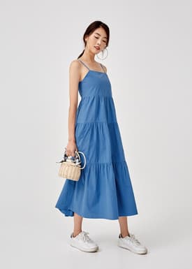 Arrietta Ruffle Hem Maxi Dress