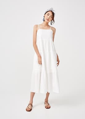 Arrietta Ruffle Hem Maxi Dress