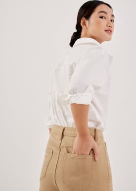 Aurelie High Rise Straight Crop Jeans